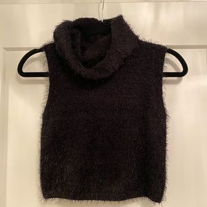 Soft Fuzzy Cropped Turtleneck - NWOT